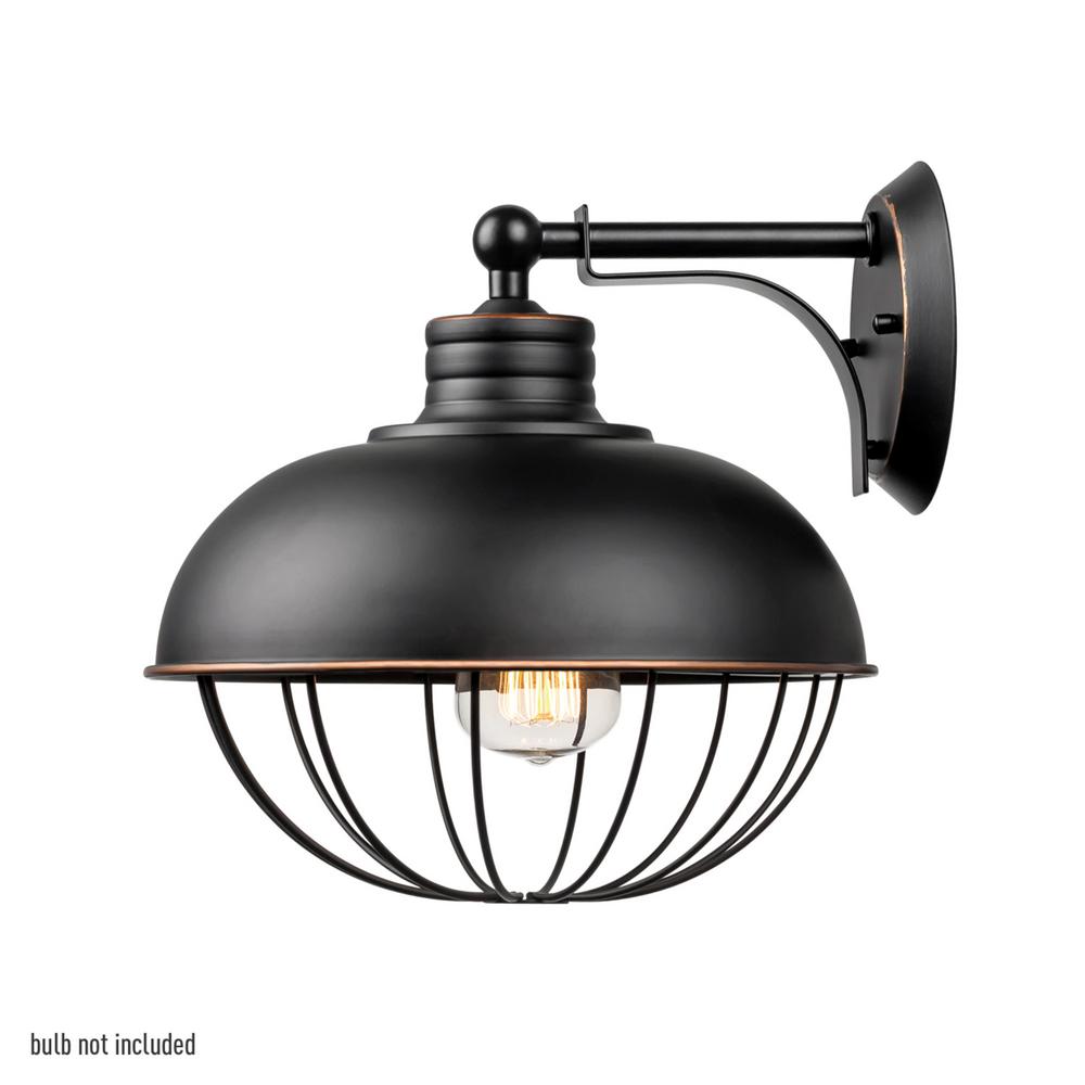Globe Electric Elior 1 Light Oil Rubbed Bronze Caged Wall Sconce Globe Electric Elior 1 Light Oil Rubbed Bronze Caged Wall Sconce