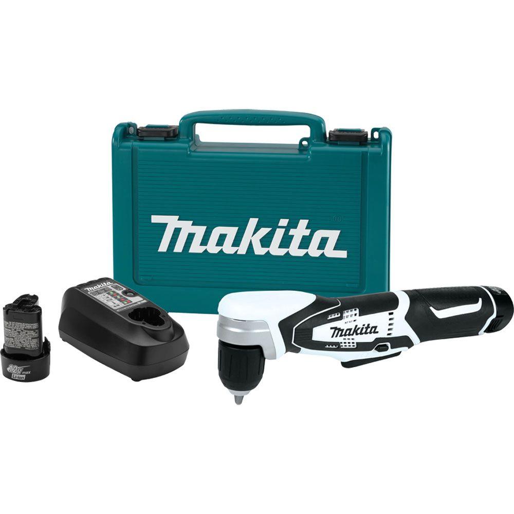 Makita 12Volt Max LithiumIon 3/8 in. Cordless Right Angle Drill Kit