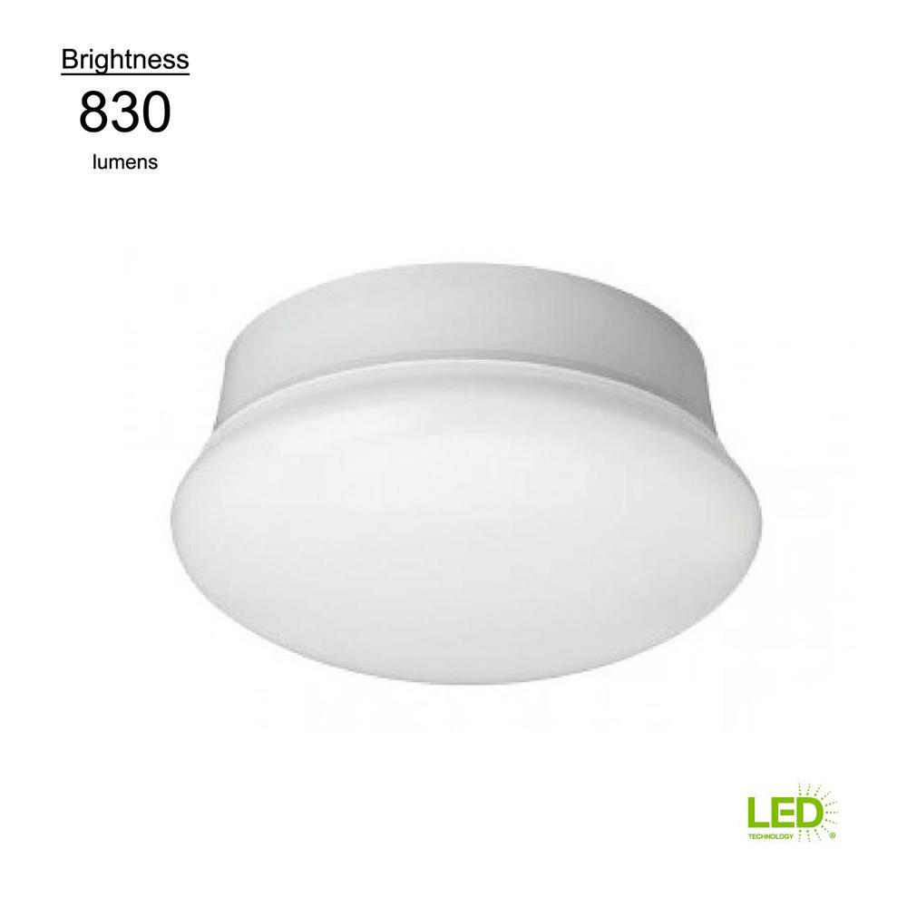 Daylight Flush Mount Lights Lighting The Home Depot Lightbulb Replacement Fixture 7 In Round White 60 Watt Equivalent Integrated Led Flushmount Daylight
