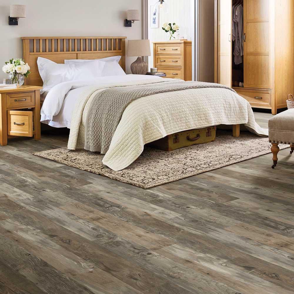 Grey Vinyl Flooring In Bedroom - VINYL FLOORING ONLINE