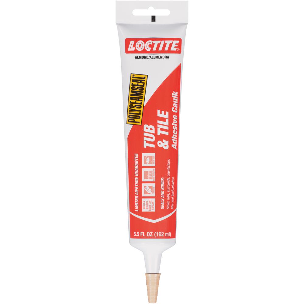 Loctite Polyseamseal 5.5 fl. oz. Almond Tub and Tile Adhesive Caulk (12