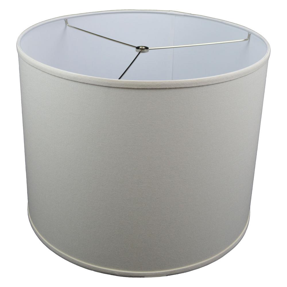 Fenchelshades Com Fenchel Shades 18 In Top Diameter X Bottom 14 Height Drum Lamp Shade Linen Cream