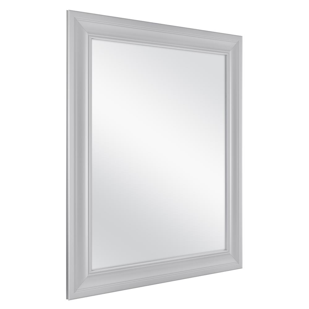 Fog Bathroom Vanity Mirror, Gray Framed Mirror For Bathroom