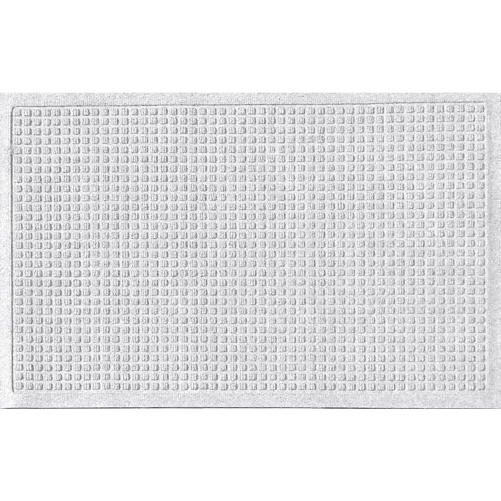 Aqua Shield White 24 in. x 36 in. Squares Polypropylene Door Mat ...