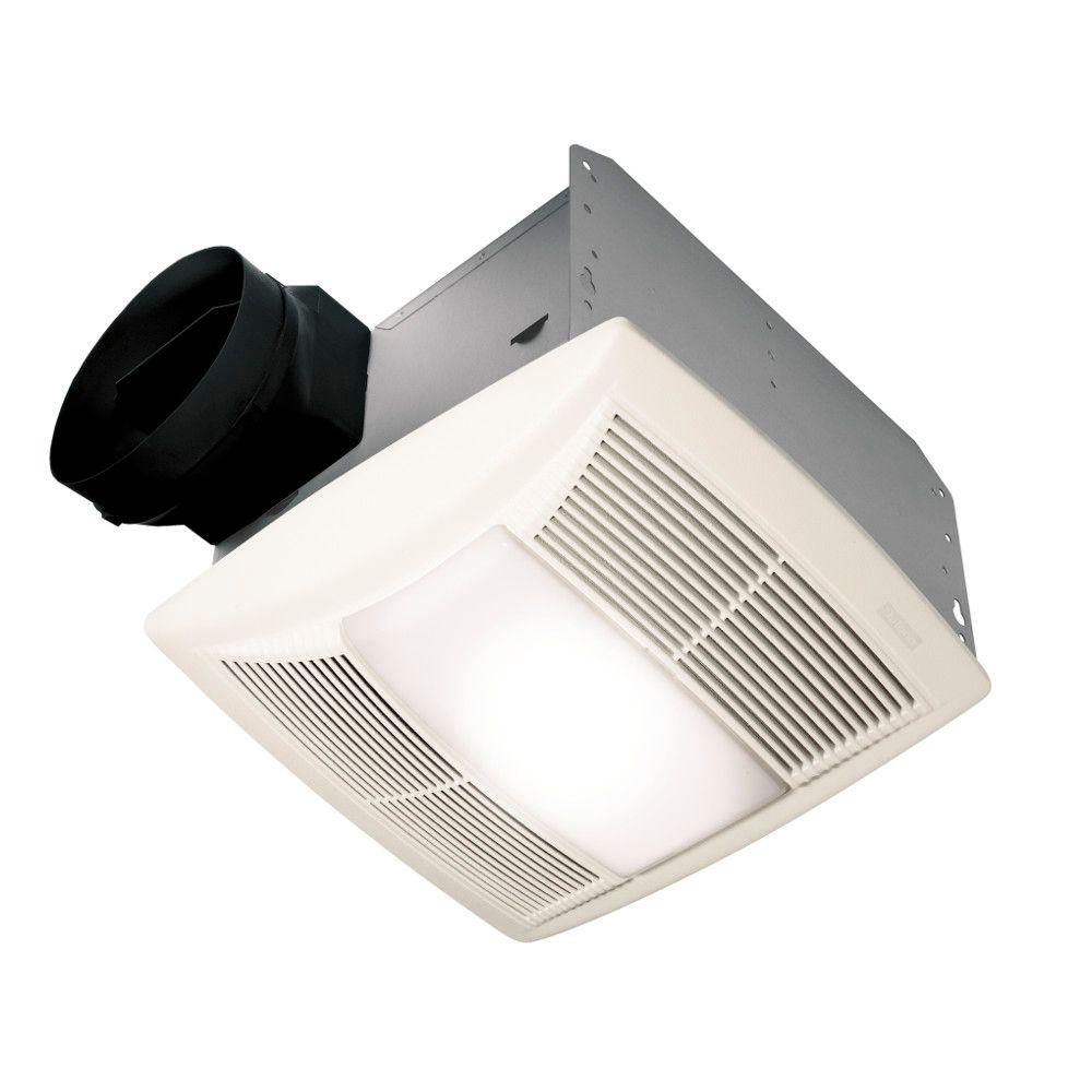 Nutone Qt Series Quiet 130 Cfm Ceiling Bathroom Exhaust Fan With Light And Night Light Energy Star