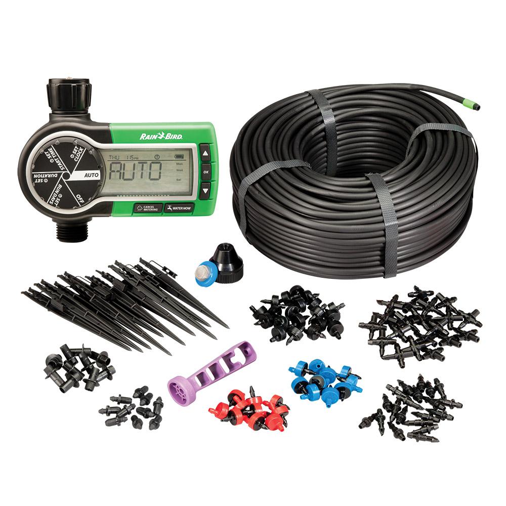 Rain Bird Electronic Hose Timer And Drip System Expansion And Repair Kit Bundle Ghstsku4 The Home Depot