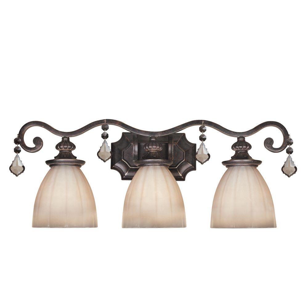World Imports Avila Collection 3Light Bronze Vanity LightWI168389