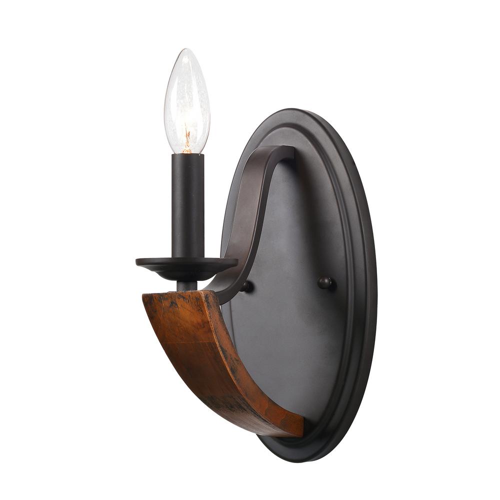 Kenroy Home Oregan 1 Light Bronze Sconce Kenroy Home Oregan 1 Light Bronze Sconce