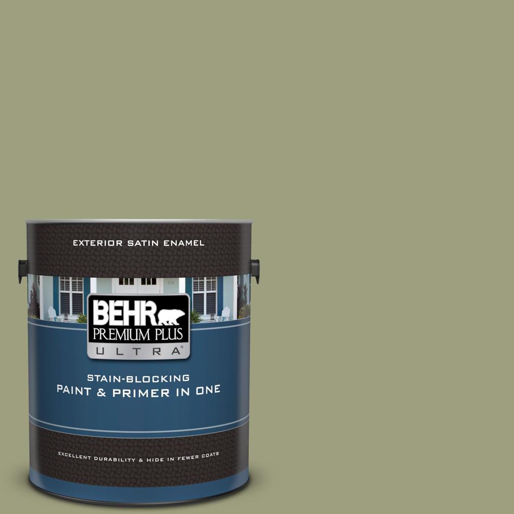 BEHR MARQUEE 1 gal. N4804 French Colony Satin Enamel Exterior Paint