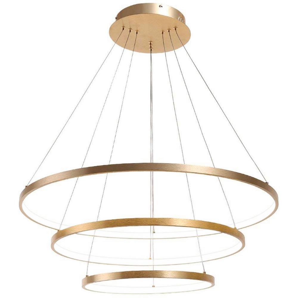 modern circular ring chandelier