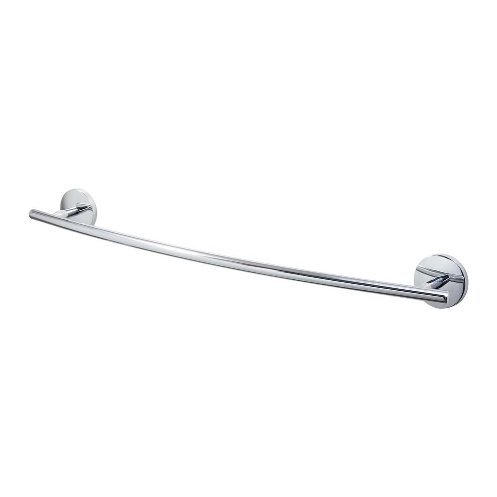 Chrome Dyconn Faucet BATB24-CHR Bathroom Wall Mounted Towel Bar 24-Inch