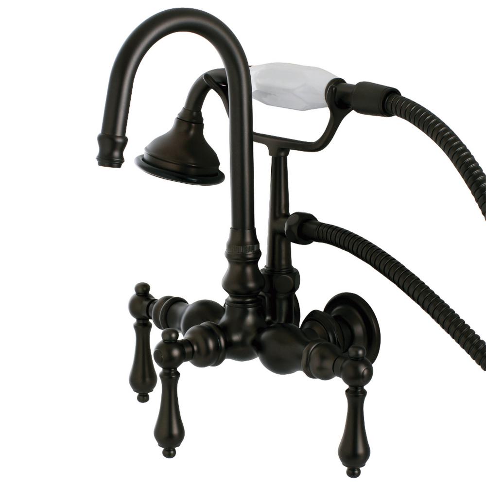 Kingston Brass Vintage 33/8 in. Center 3Handle Claw Foot Tub Faucet
