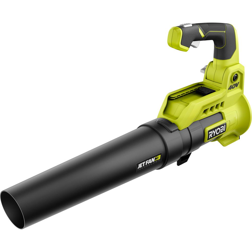 RYOBI 110 MPH 525 CFM 40-Volt Lithium-Ion Cordless Variable-Speed Battery Jet Fan Leaf Blower (Tool-Only)