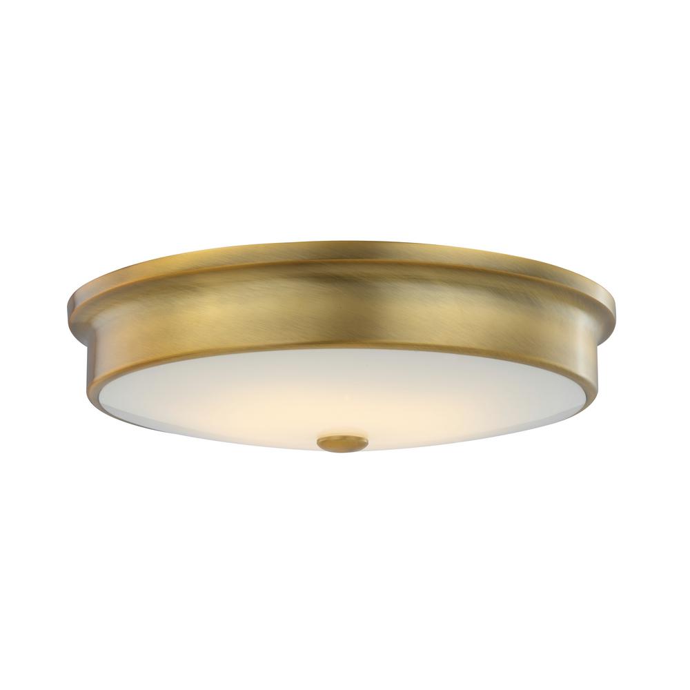 Brass Energy Star Flush Mount Lights Lighting The Home Depot Versailles