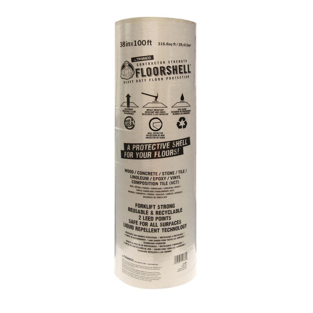 FloorShell 38 in. x 100 ft. Surface Protector12380 The Home Depot