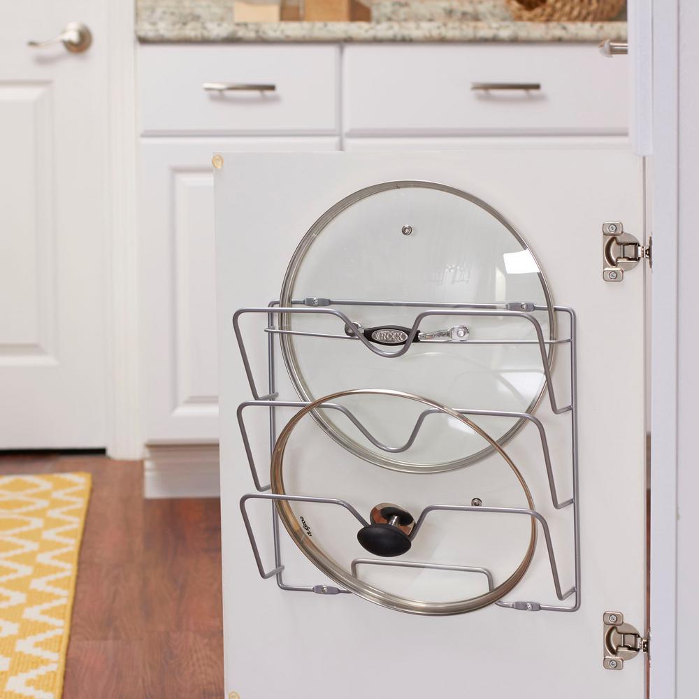 Design Trend Oversize Lid Holder With Nickel Door Mount