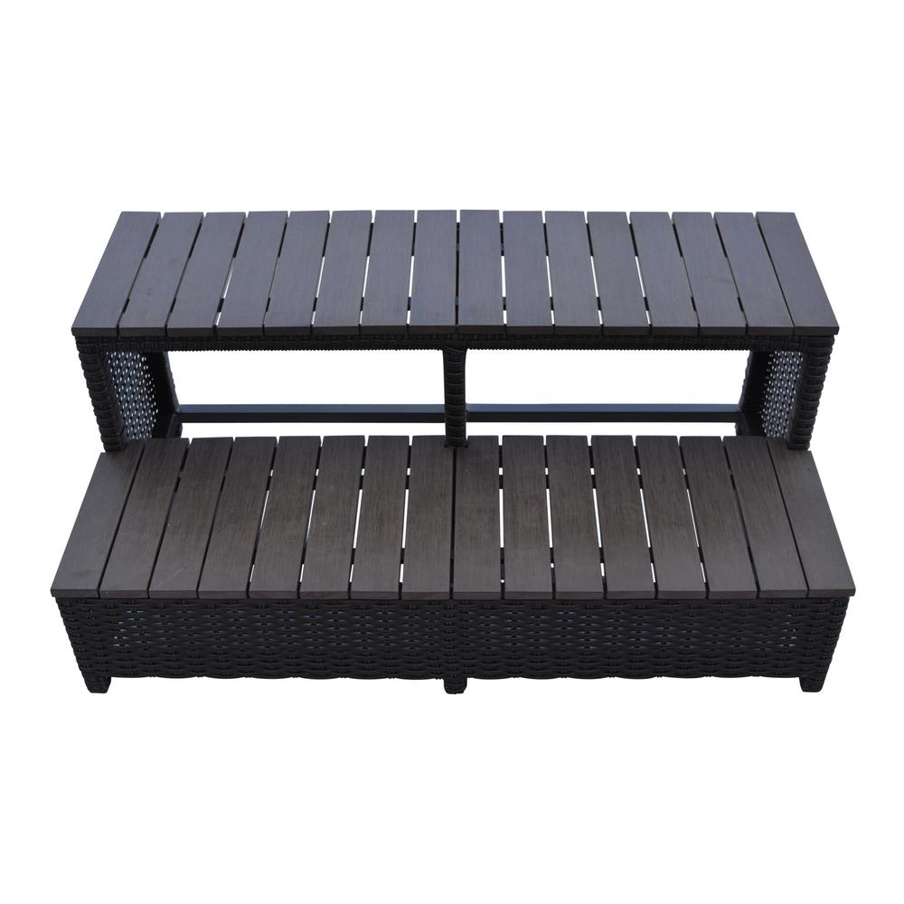 Canadian Spa Company Wicker Steps For 84 In Spas Kf 10032 The Wicker Spa Steps For 84 In Spas