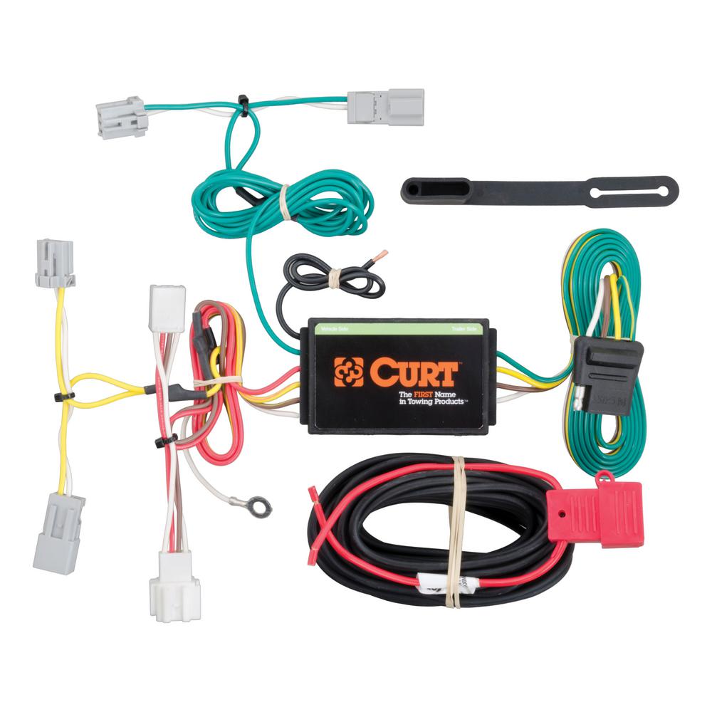 CURT Custom Vehicle-Trailer Wiring Harness, 4-Way Flat Output, Select