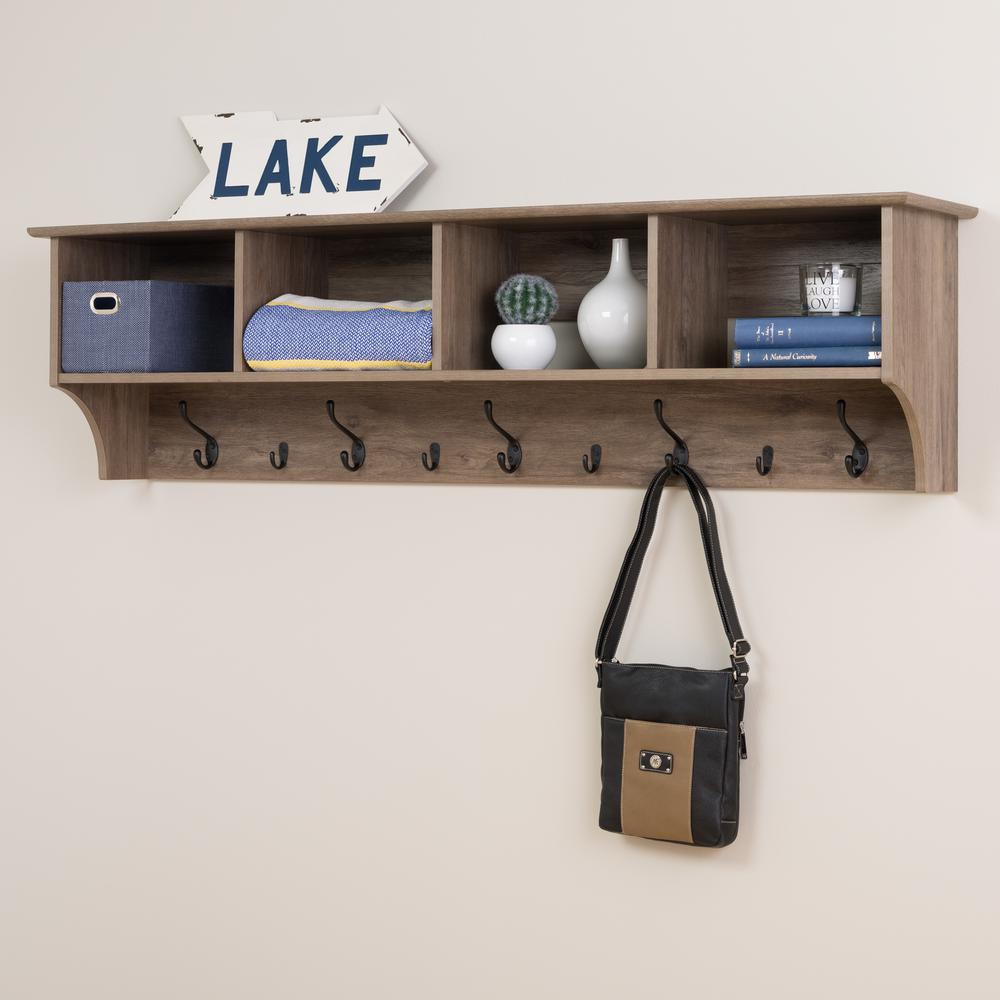 Prepac Drifted Gray Wall Mounted Coat Rack by Prepac
