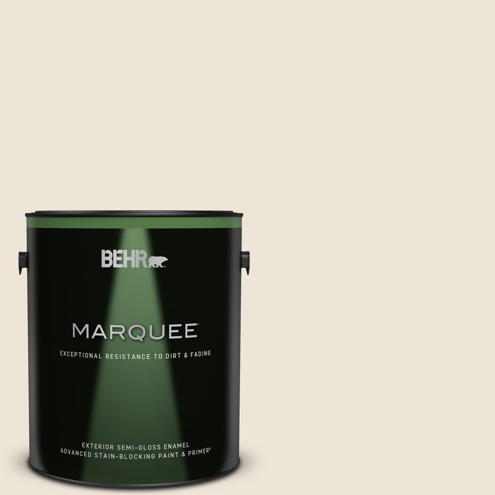 BEHR MARQUEE 1 gal. N3001 Sail Cloth SemiGloss Enamel Exterior Paint
