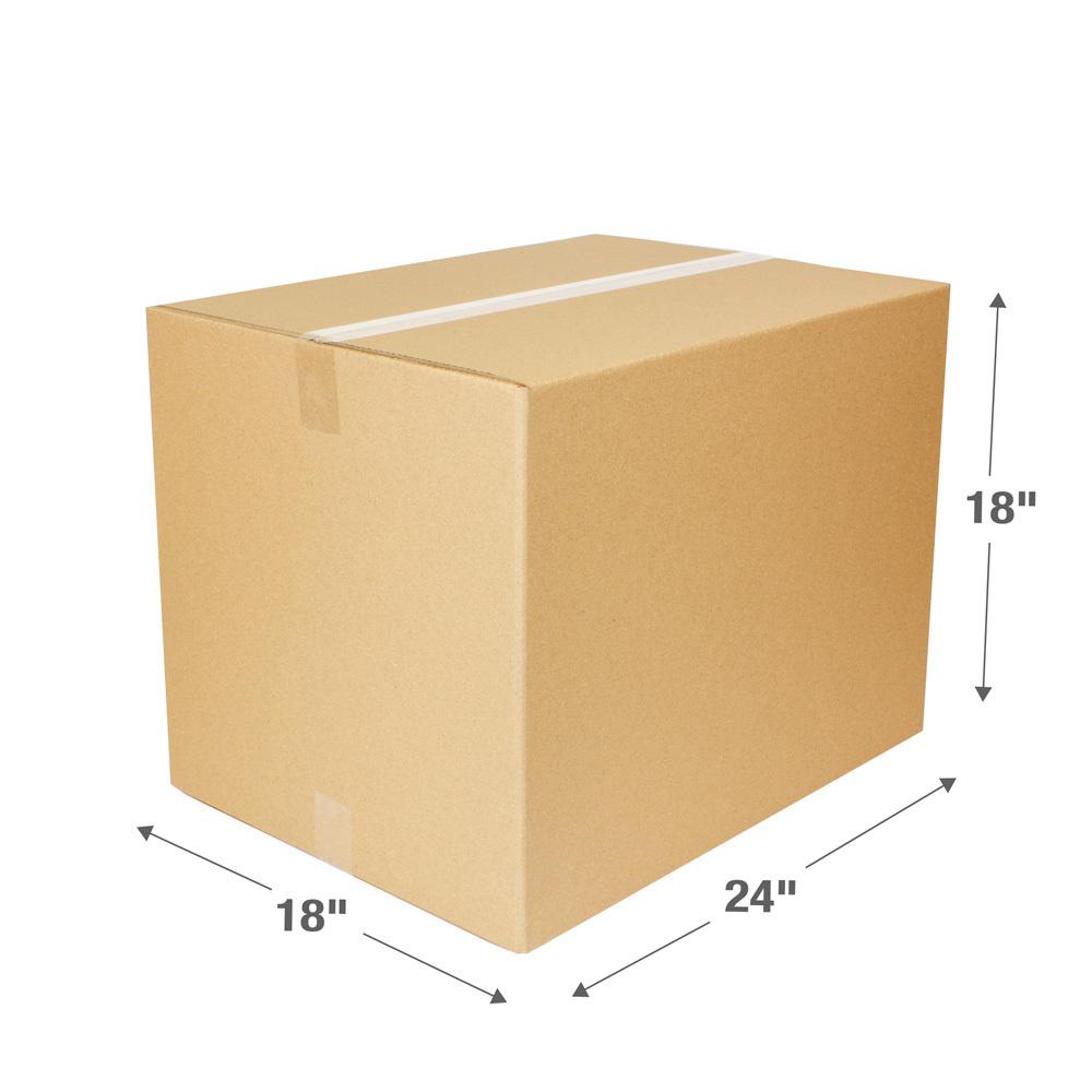 The Home Depot Large Moving Box 18 In L X 18 In W X 24 In D Lgmvbox The Home Depot