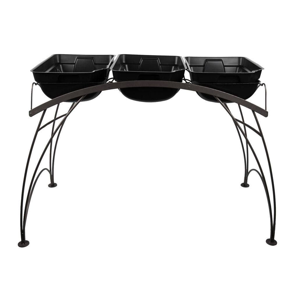 Garden Table 46 5 In W X 23 8 D 30 H Graphite Plant Stand D X 30 In H