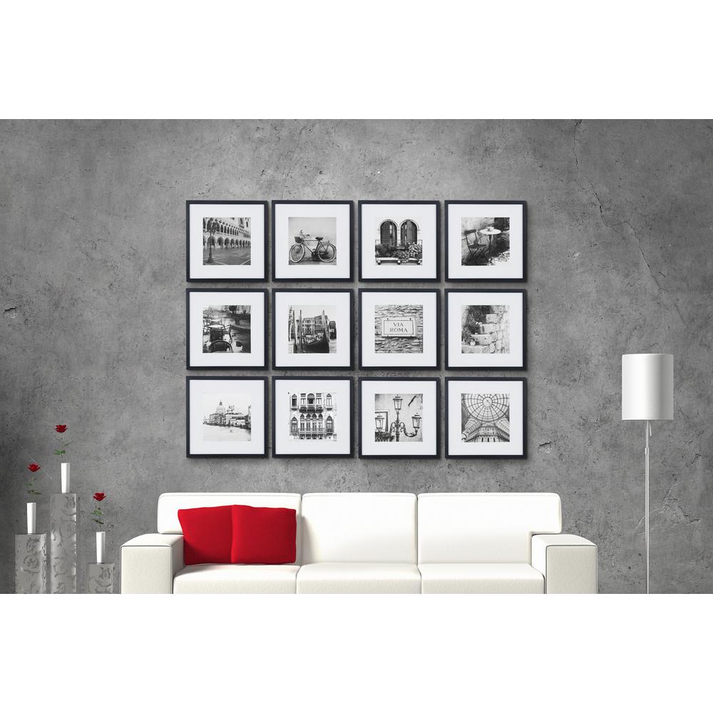 Pinnacle Gallery Perfect 8 In X Black Collage Picture