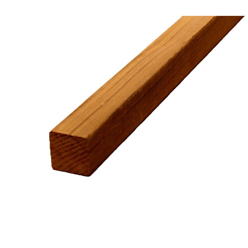 2 in. x 2 in. x 8 ft. Premium S4S Cedar Lumber281799 The Home Depot