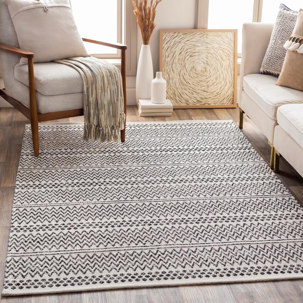 Emerita Multi-colored Modern Area Rug 27 x 73