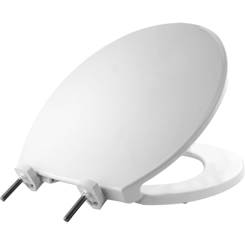 Bemis Round Closed Front Toilet Seat in White by BEMIS