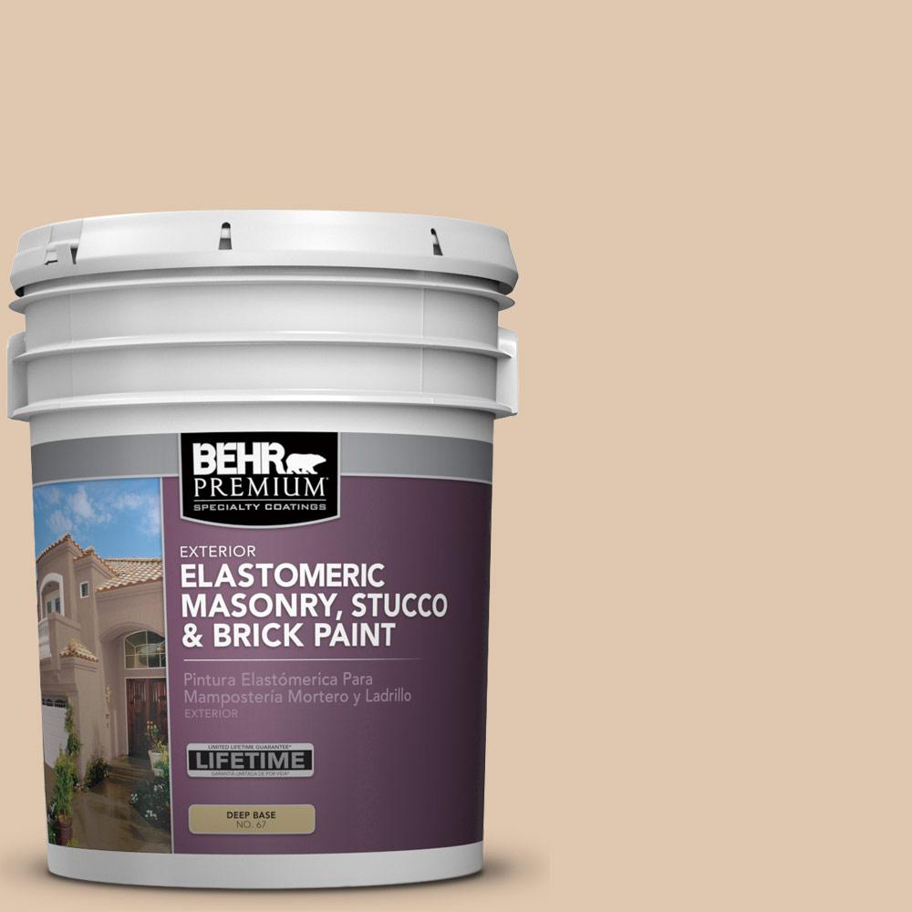 BEHR Premium 5 gal. N2602 Almond Latte Elastomeric BEHR Premium 5 gal. N2602 Almond Latte Elastomeric