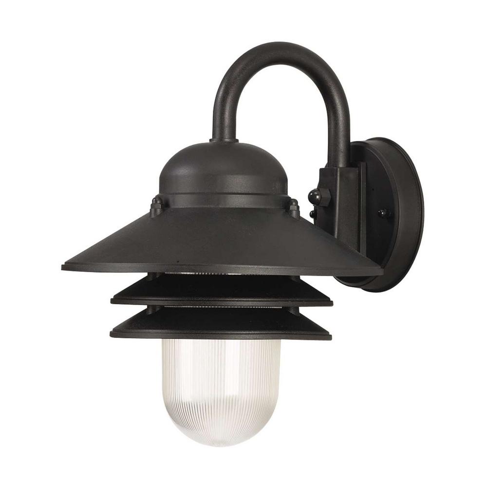 SOLUS Nautical 1Light Black 4000K ENERGY STAR LED Outdoor Wall Mount