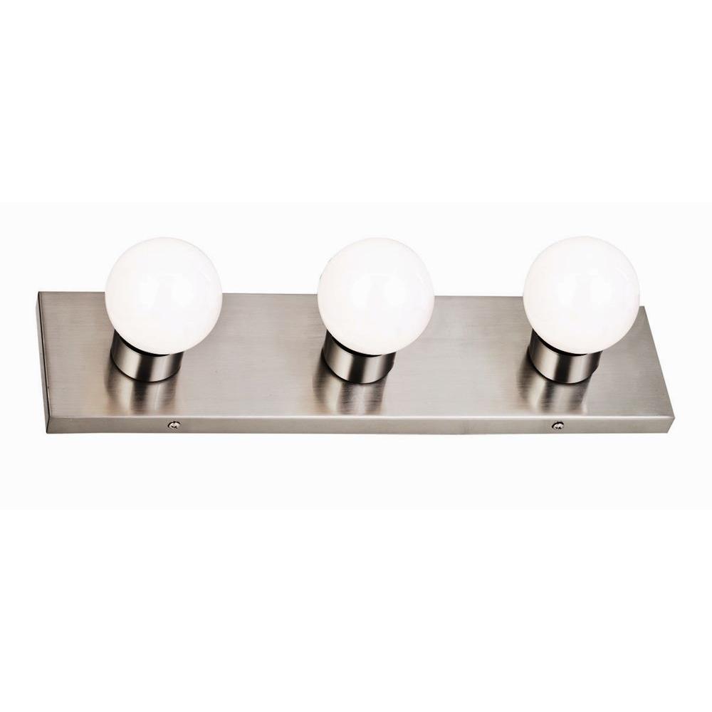 Design House 3Light Satin Nickel Vanity Light519280 The Home Depot