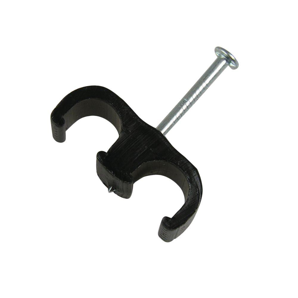 Black Double Clip 1//4 in. Gardner Bender PDS-1525BT Coaxial Staple