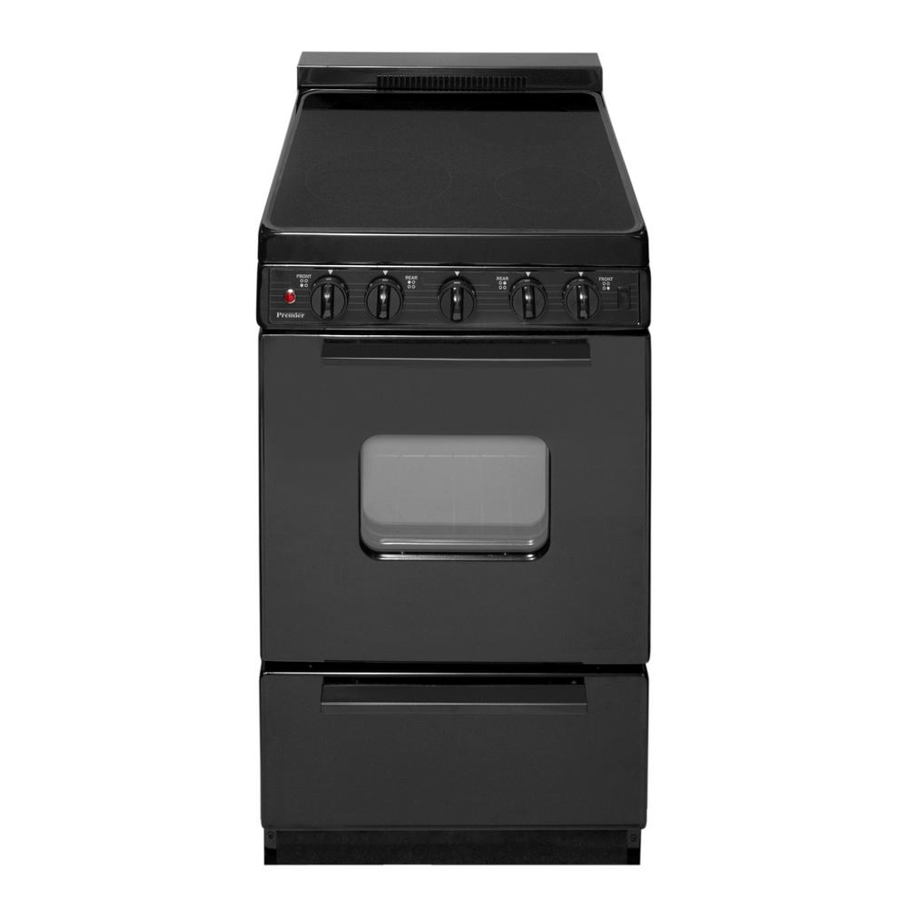 Premier 20 in. 2.42 cu. ft. Freestanding Smooth Top Electric Range in