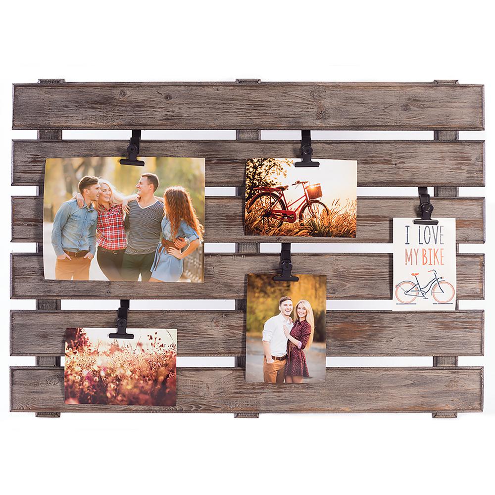 Pinnacle 5-Opening 4 in. x 6 in. Pallet Picture Frame-594500E - The
