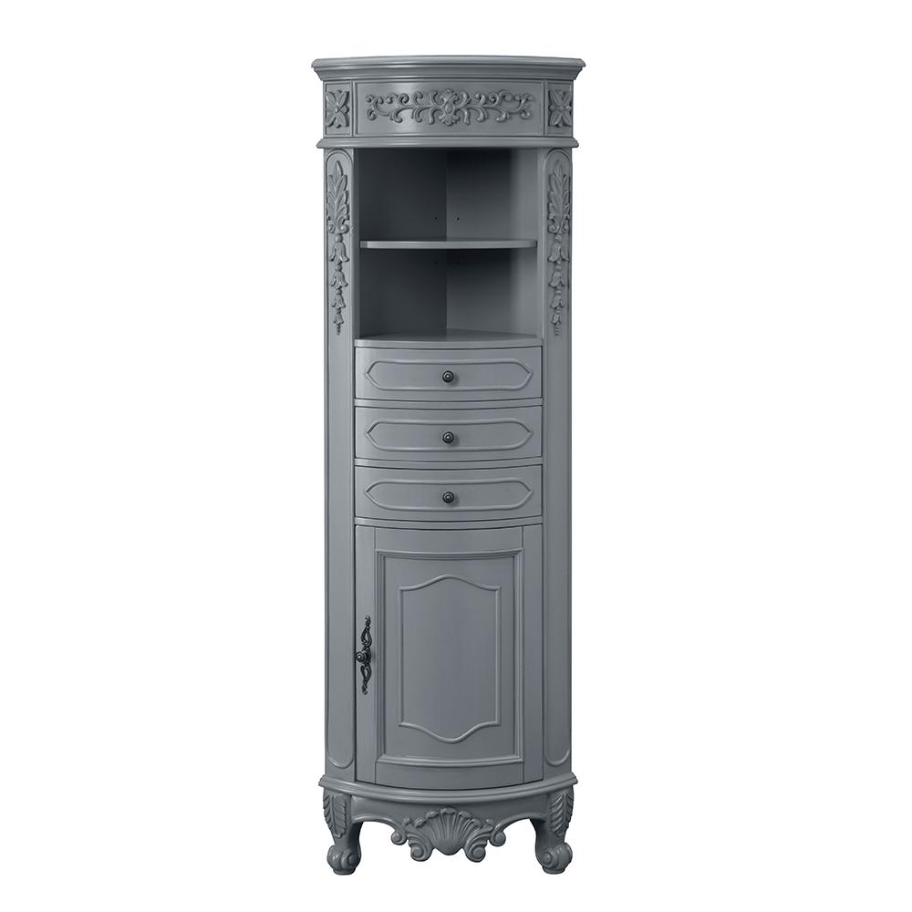 Home Decorators Collection Winslow 22 In W X 14 In D X 67 5 In H   Antique Gray Home Decorators Collection Linen Cabinets Bf 27005 Ag 64 600 