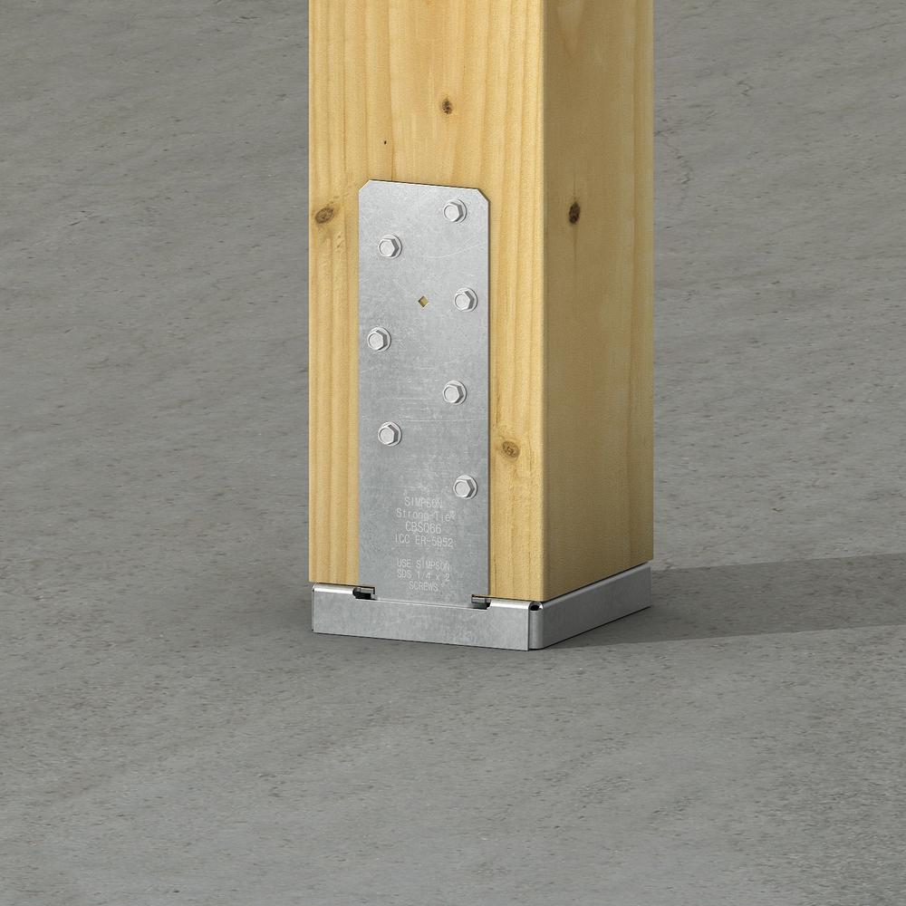 6x6 Post Bases Post Brackets The Home Depot