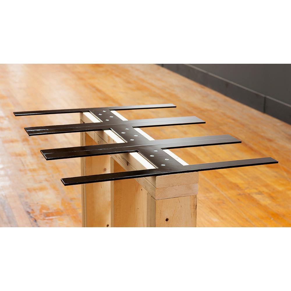 Federal Brace 14 In Black Harrison Hidden Countertop Support 39870 Black Harrison Hidden Countertop Support