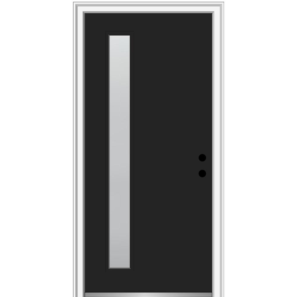 Mmi Door 36 In X 80 In Viola Left Hand Inswing 1 Lite Frosted