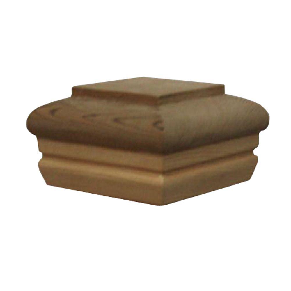 Download 2 in. x 4 in. x 4 in. Cedar Wood McFarland Flat Post Cap ... Yellowimages Mockups