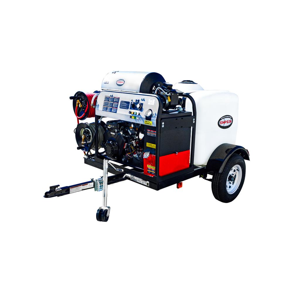 Simpson 4000 PSI at 4.0 GPM VTwin Hot Water Mobile Washing System