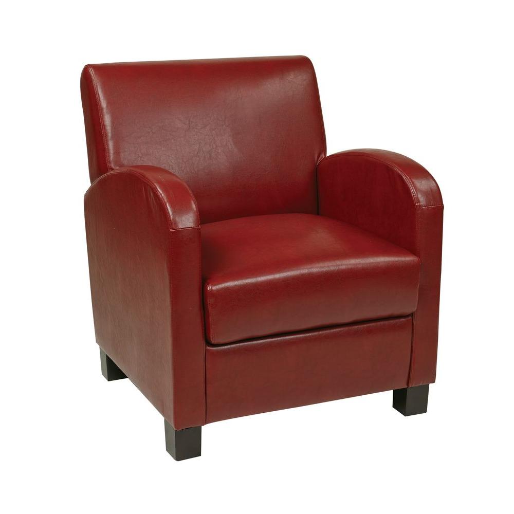 Home Decorators Collection Monte Carlo Burnt Orange Recycled Leather