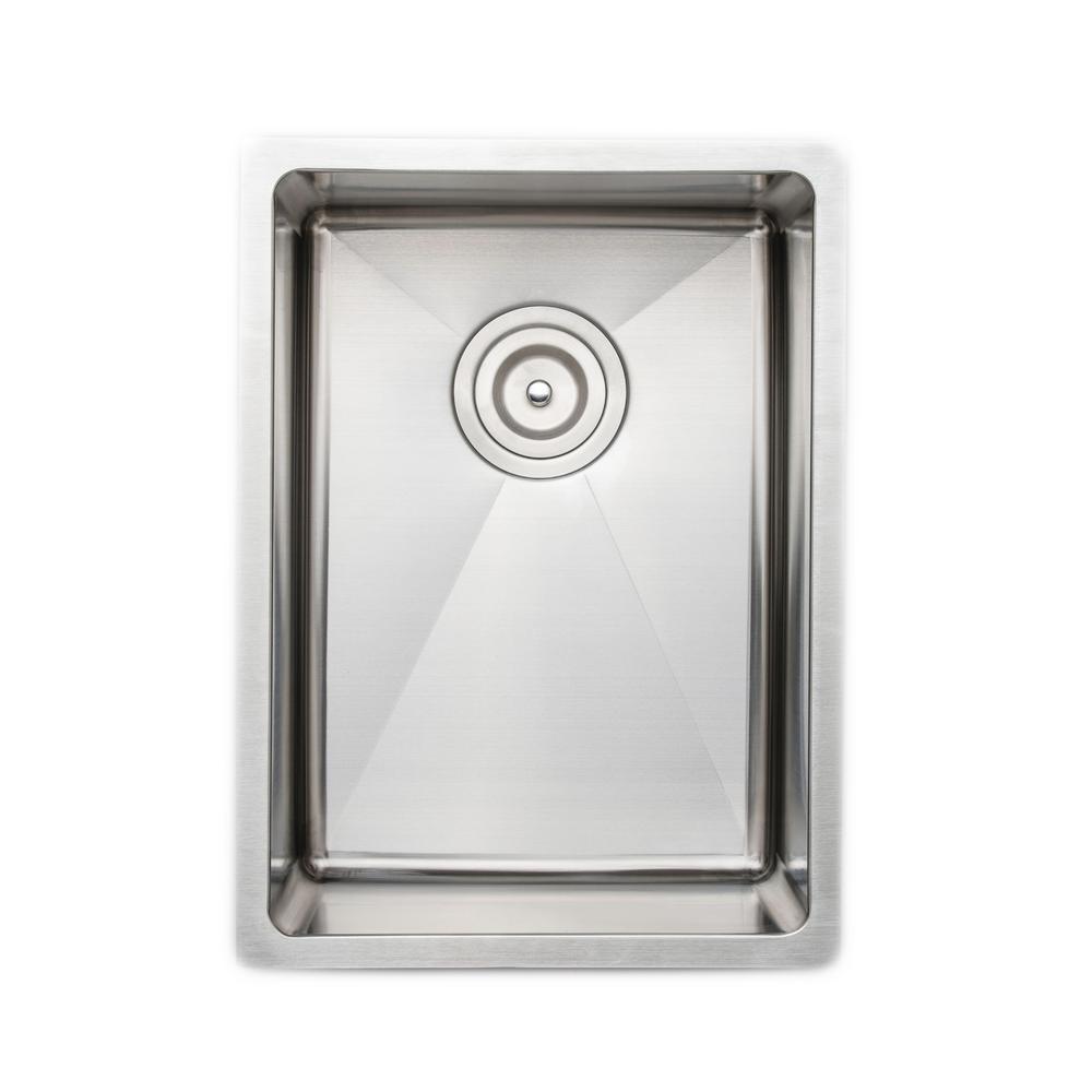 Wells The Chefs Series Undermount Stainless Steel 14 In Handmade Single Bowl Kitchen Sink Wells The Chefs Series Undermount Stainless Steel 14 In Handmade Single Bowl Kitchen Sink