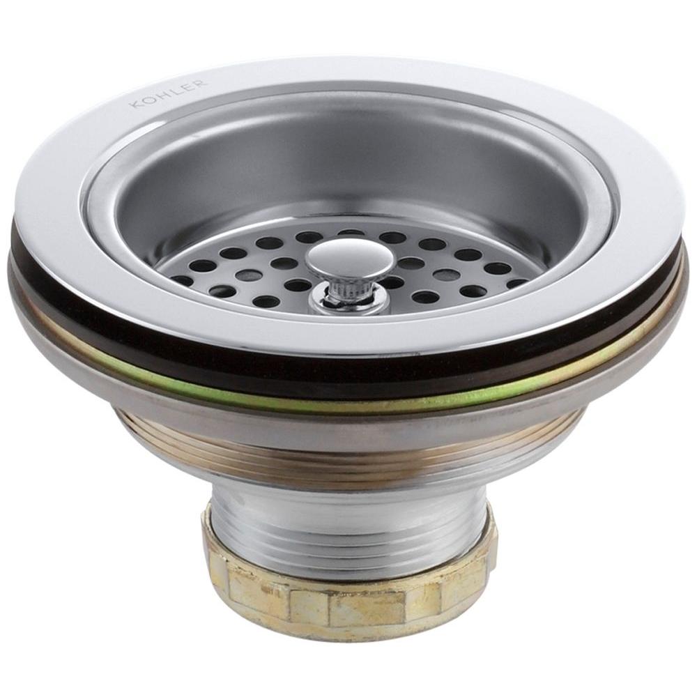 Duostrainer 4 1 2 In Sink Strainer In Polished Chrome K 8799 CP The   Polished Chrome Sink Strainer K 8799 Cp 64 1000 