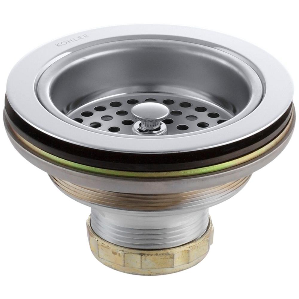 Duostrainer 4 1 2 In Sink Strainer Polished Chrome K 8799 Cp Sink Strainer In Polished Chrome