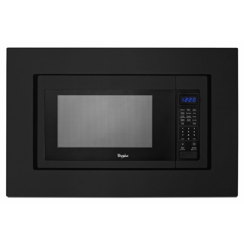 Whirlpool 1 6 Cu Ft Countertop Microwave In Black Built In