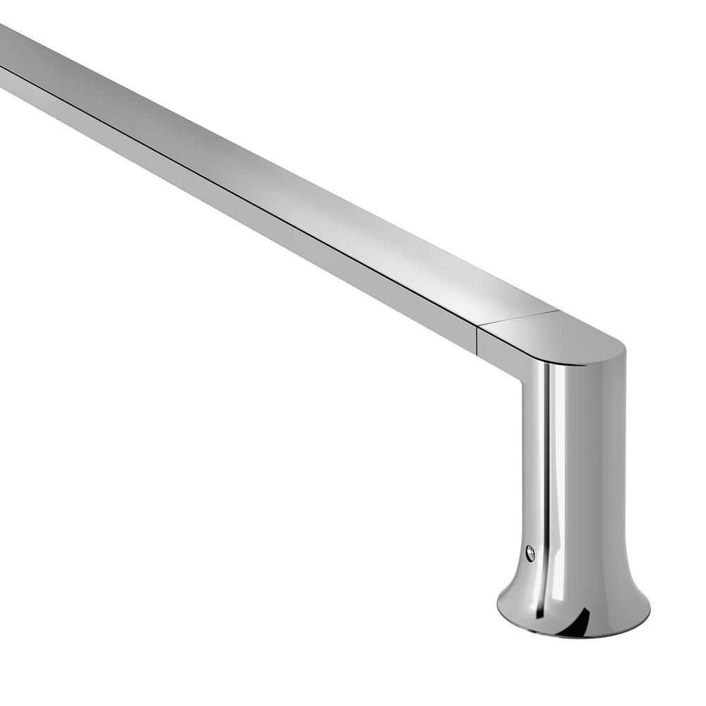 MOEN Genta 24 in. Towel Bar in Chrome-BH3824CH - The Home Depot