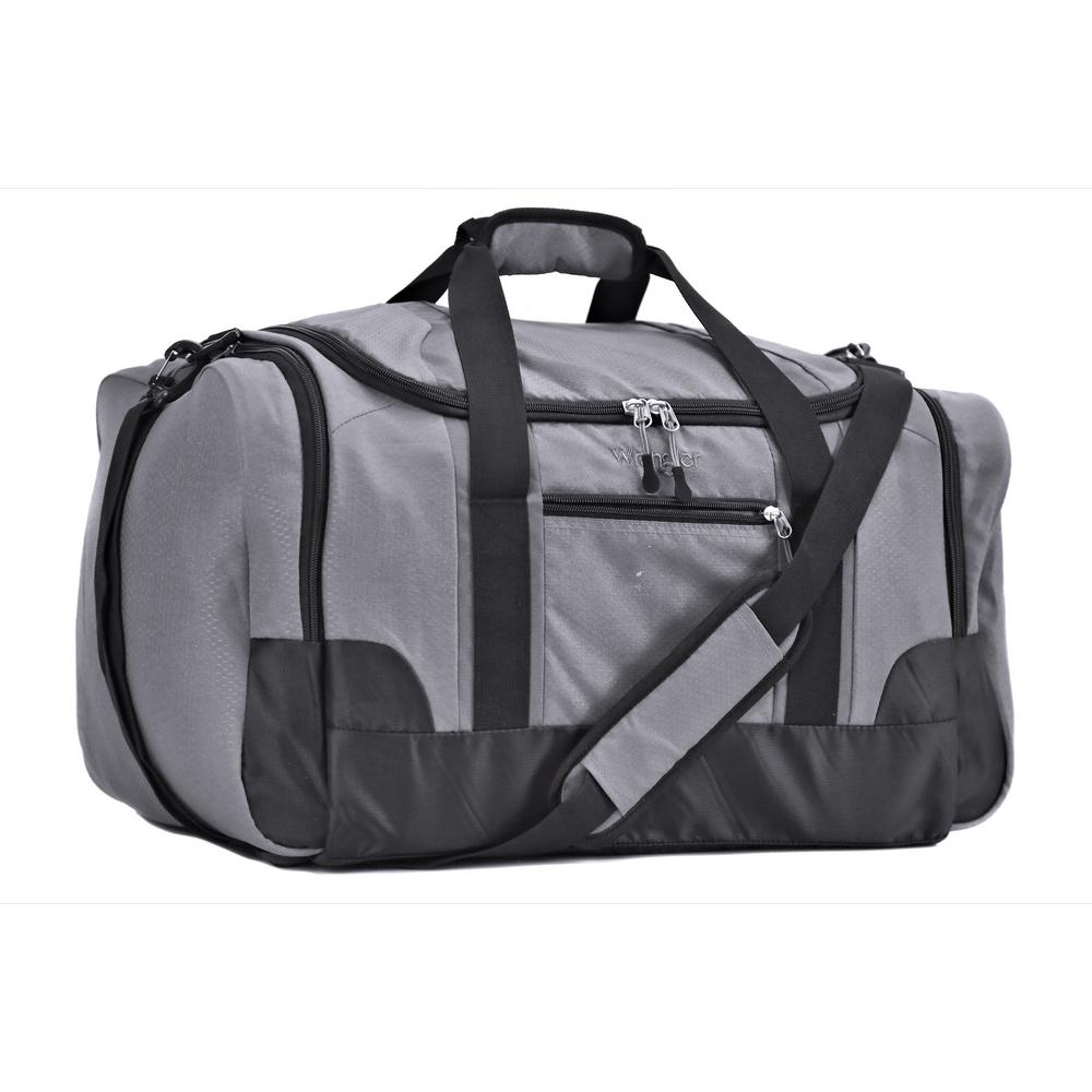Wrangler 28 in. Gray Multi-Pocket Sport Duffel Bag-WR-95028-010 - The ...