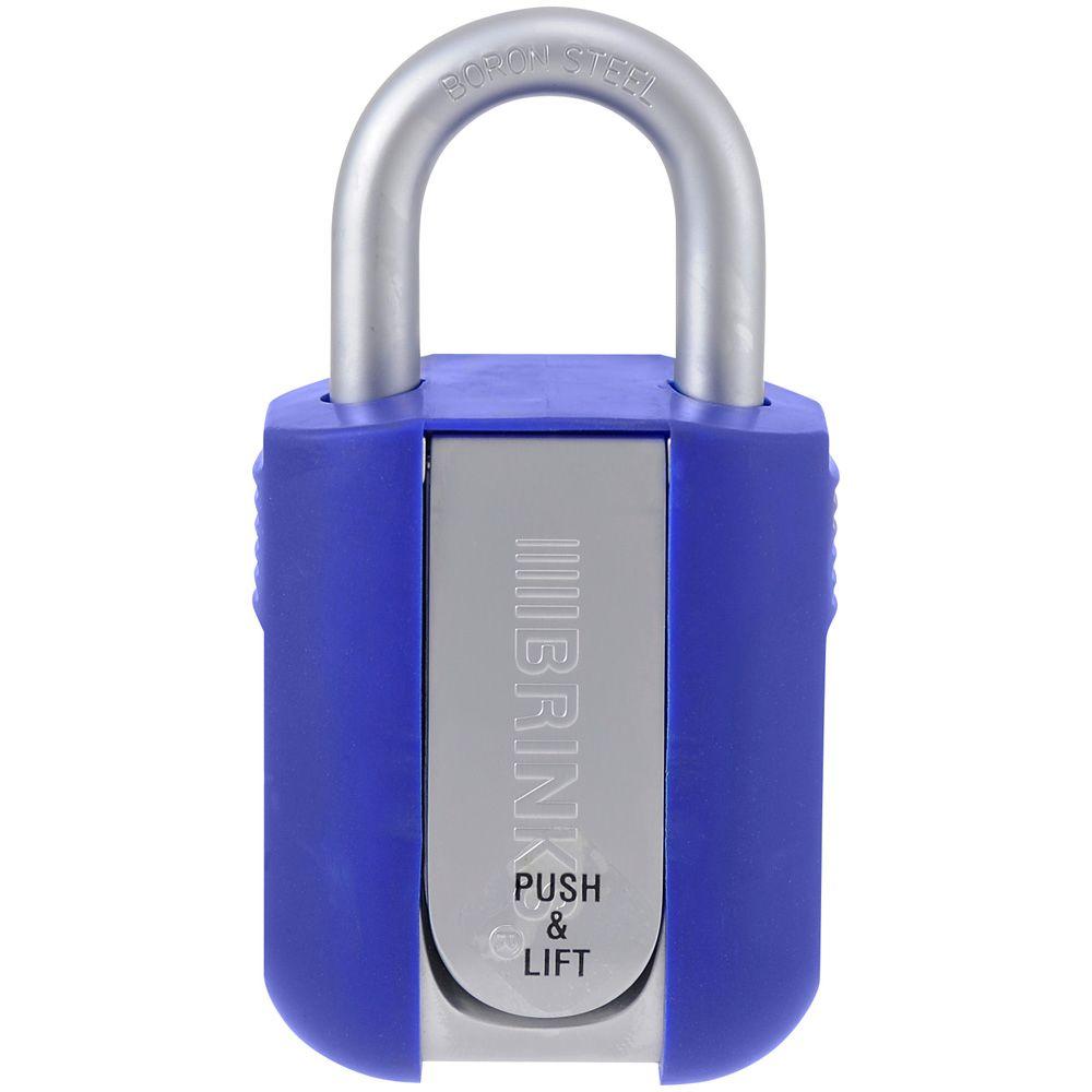 blue combination lock